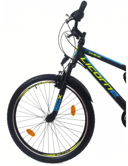 Rower Górski Młodzieżowy 26 MTB Hardtail Amortyzacja Sakwa Światła