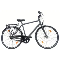 Rower Miejski 28 Męski Stal Nexus 7 Kontra Bagażnik Światła Błotniki