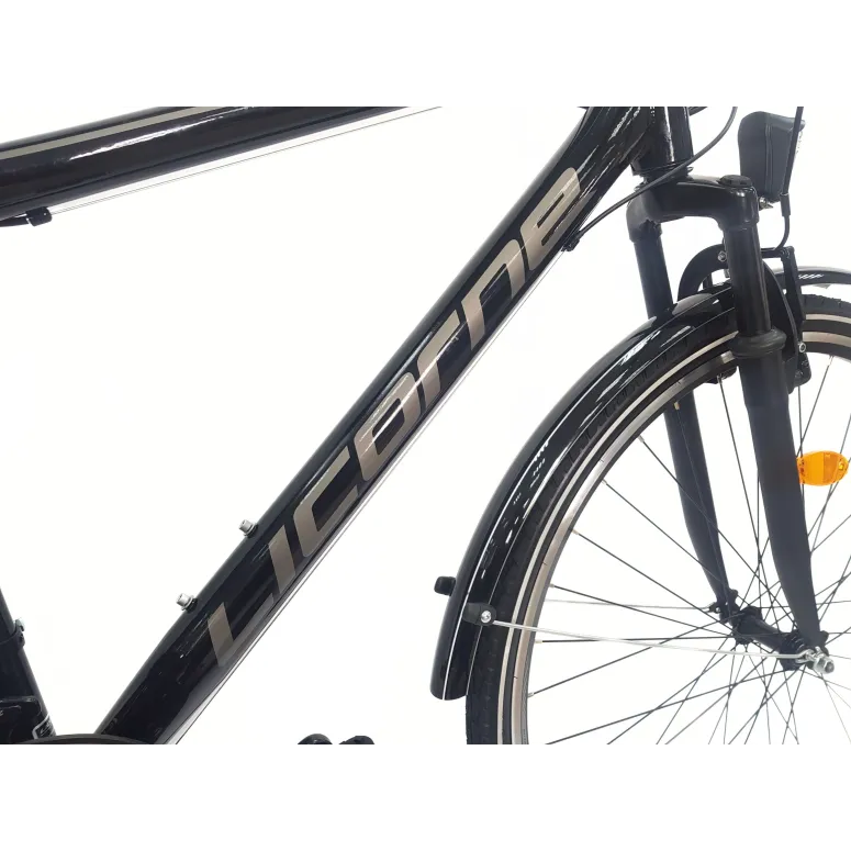 Rower Trekkingowy 28 Stal Męski Cyngle Dzwonek Stopka Bagażnik Oświetlenie