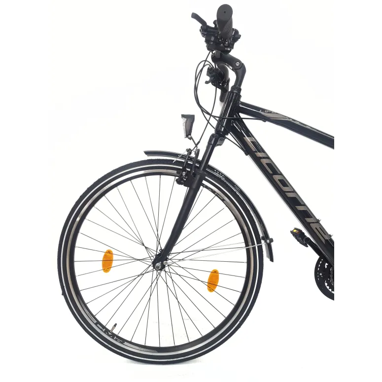 Rower Trekkingowy 28 Stal Męski Cyngle Dzwonek Stopka Bagażnik Oświetlenie