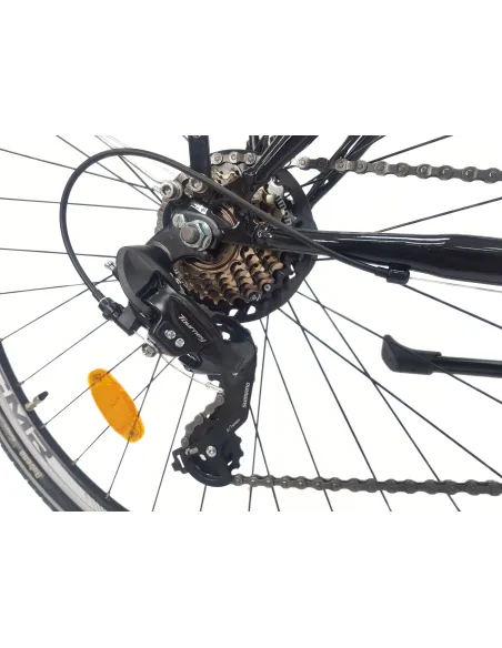 Rower Trekkingowy 28 Stal Męski Cyngle Dzwonek Stopka Bagażnik Oświetlenie