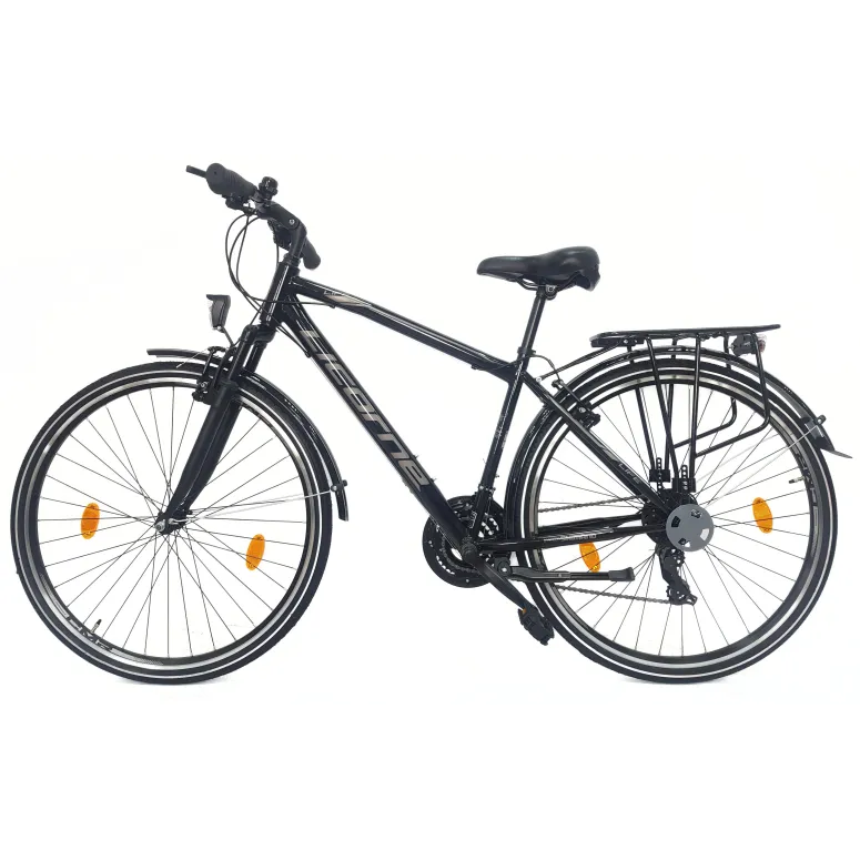 Rower Trekkingowy 28 Stal Męski Cyngle Dzwonek Stopka Bagażnik Oświetlenie