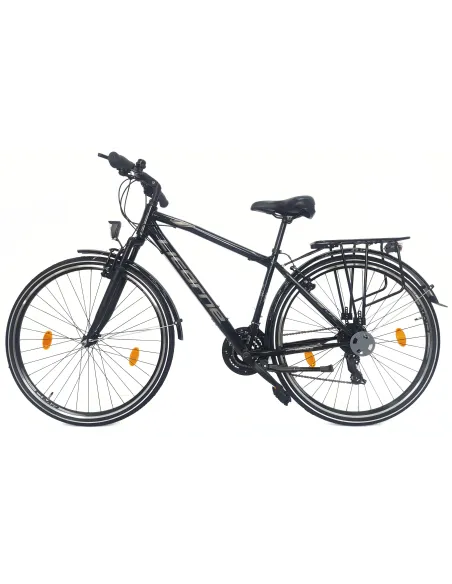 Rower Trekkingowy 28 Stal Męski Cyngle Dzwonek Stopka Bagażnik Oświetlenie