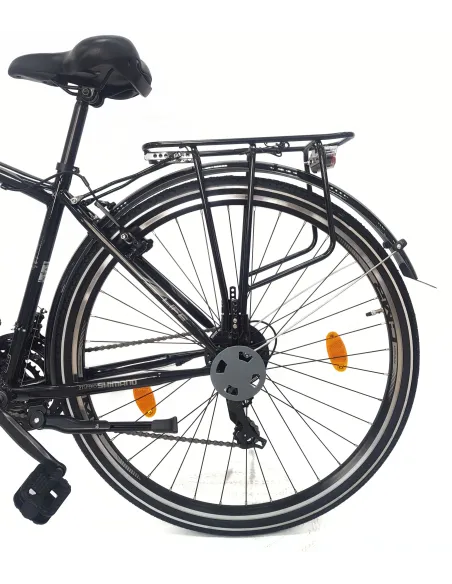 Rower Trekkingowy 28 Stal Męski Cyngle Dzwonek Stopka Bagażnik Oświetlenie