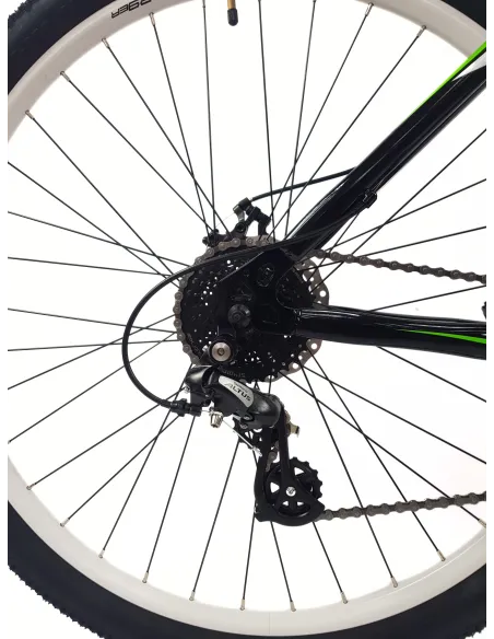 Rower Górski 29 Stal MTB Hardtail Tarcze Dzwonek Amortyzacja Klamkomanetki