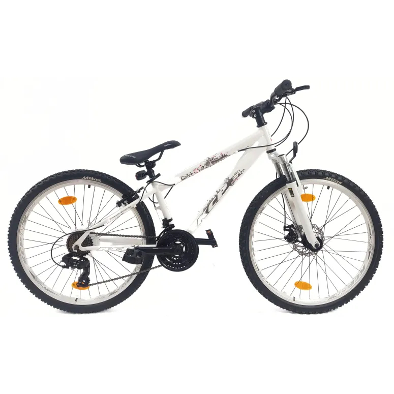 Rower Górski Dirt 26 MTB Młodzieżowy Dzwonek Odblaski Tarcza Amortyzacja