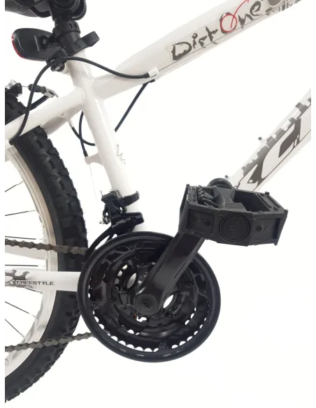 Rower Górski Dirt 26 MTB Młodzieżowy Dzwonek Odblaski Tarcza Amortyzacja