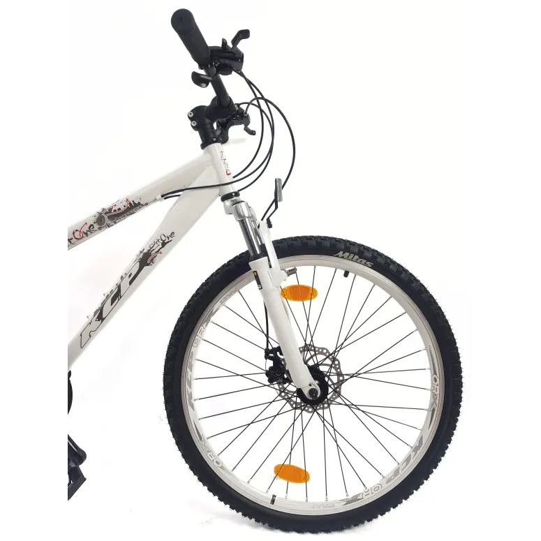 Rower Górski Dirt 26 MTB Młodzieżowy Dzwonek Odblaski Tarcza Amortyzacja