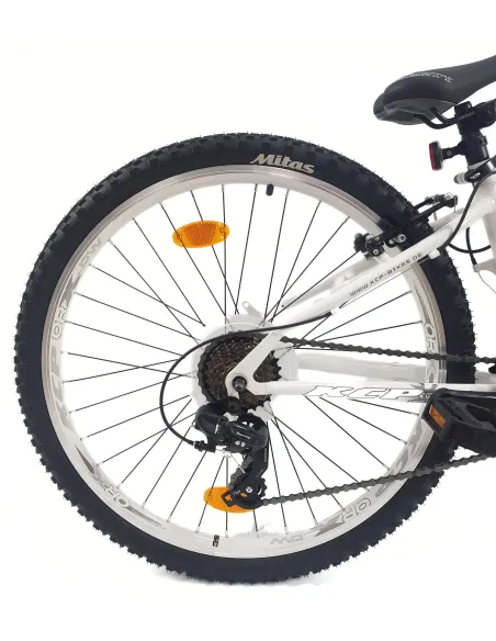 Rower Górski Dirt 26 MTB Młodzieżowy Dzwonek Odblaski Tarcza Amortyzacja