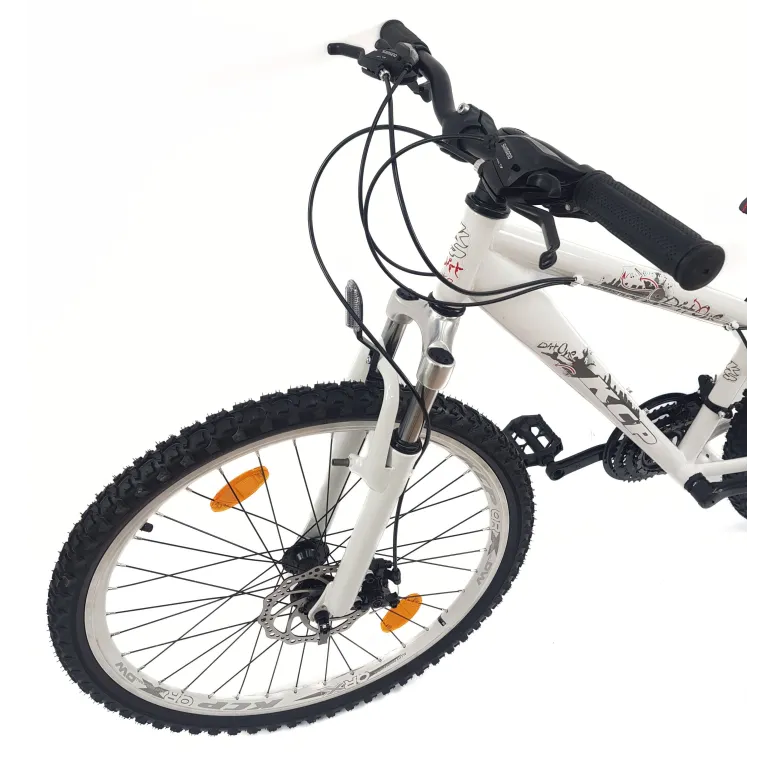 Rower Górski Dirt 26 MTB Młodzieżowy Dzwonek Odblaski Tarcza Amortyzacja