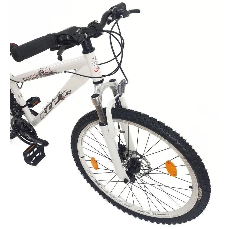 Rower Górski Dirt 26 MTB Młodzieżowy Dzwonek Odblaski Tarcza Amortyzacja