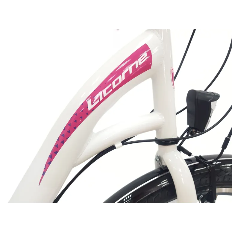 Rower Miejski 26 Dziewczęcy Uniwersalny Dzwonek Bagażnik Oświetlenie Stopka