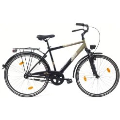 Rower Miejski Męski 28 Stal Kontra Błotniki Światła Stopka Bagażnik Blokada