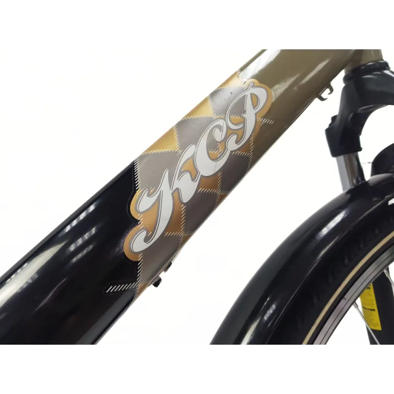 Rower Miejski Męski 28 Stal Kontra Błotniki Światła Stopka Bagażnik Blokada