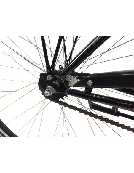 Rower Miejski Męski 28 Stal Kontra Błotniki Światła Stopka Bagażnik Blokada