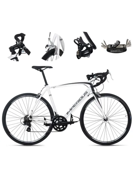 Lekki Rower Szosowy Męski 28 Dzwonek 14 bieg Dual Pivot Aluminiowa Rama