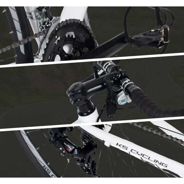 Lekki Rower Szosowy Męski 28 Dzwonek 14 bieg Dual Pivot Aluminiowa Rama