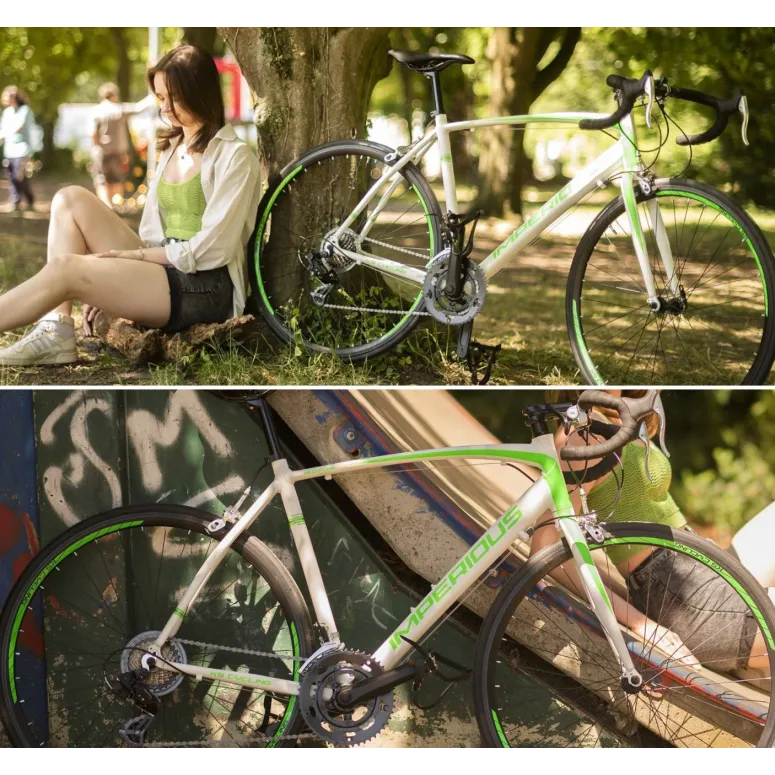 Lekki Rower Szosowy Męski 28 Dzwonek 14 bieg Dual Pivot Aluminiowa Rama