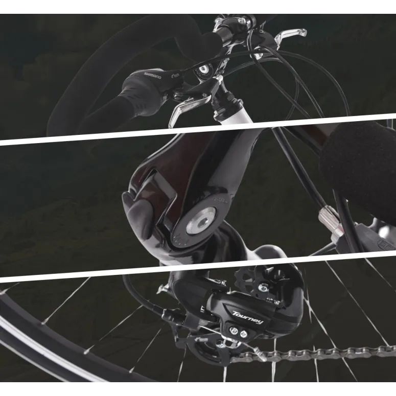 Rower Trekkingowy 28 Aluminium Damski Bagażnik Oświetlenie Dzwonek Stopka