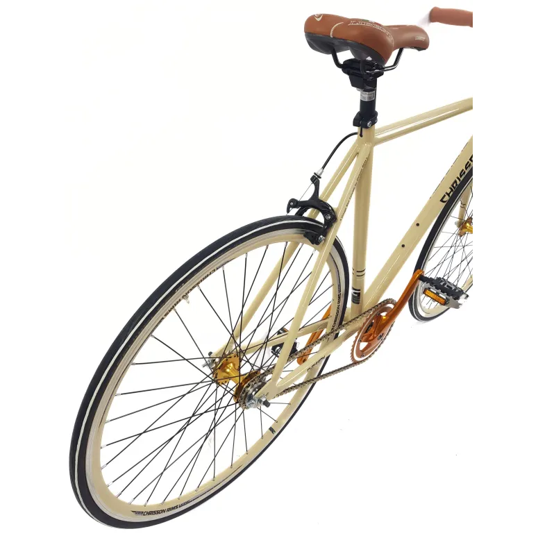 Rower Ostre Koło Męski 28 Stal Wyścigowy Lekki Jednobiegowy Vintage U-Brake