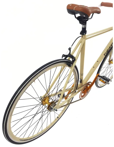 Rower Ostre Koło Męski 28 Stal Wyścigowy Lekki Jednobiegowy Vintage U-Brake