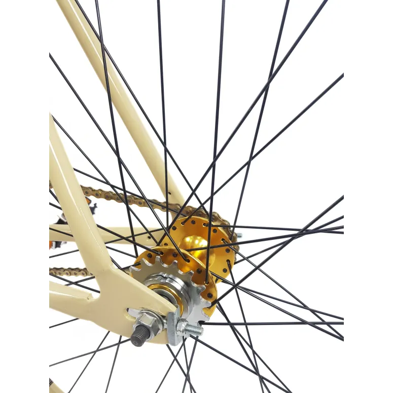 Rower Ostre Koło Męski 28 Stal Wyścigowy Lekki Jednobiegowy Vintage U-Brake