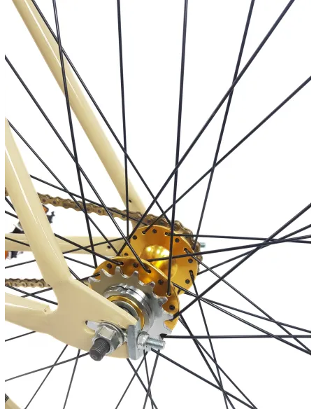 Rower Ostre Koło Męski 28 Stal Wyścigowy Lekki Jednobiegowy Vintage U-Brake