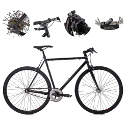 Rower Męski Ostre Koło 28 Stal Pivoty Jednobiegowy Wyścigowy Uniwersalny