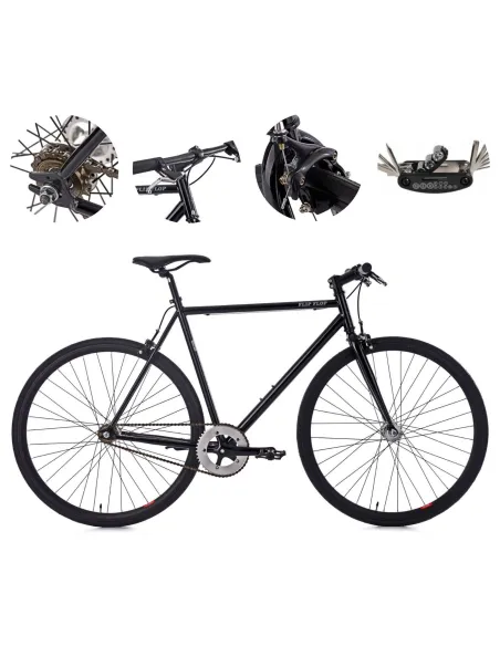 Rower Męski Ostre Koło 28 Stal Dual Pivot Jednobiegowy Wyścigowy - 1