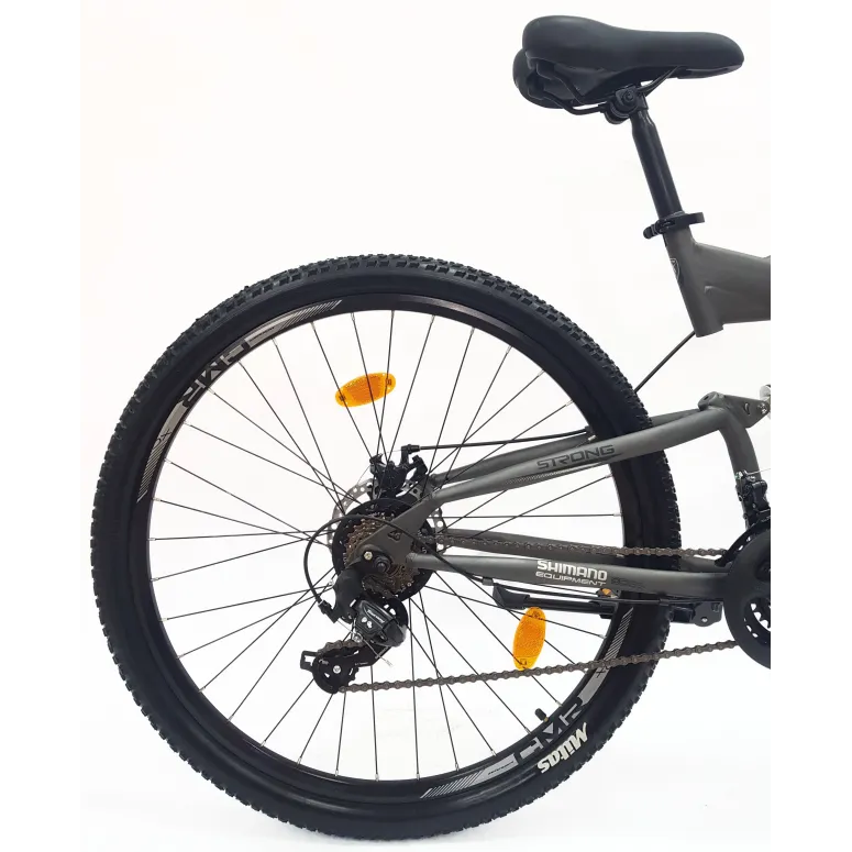 Rower Górski Męski 29 Pełna Amortyzacja MTB Tarcze Cyngle Dzwonek Stopka - 8