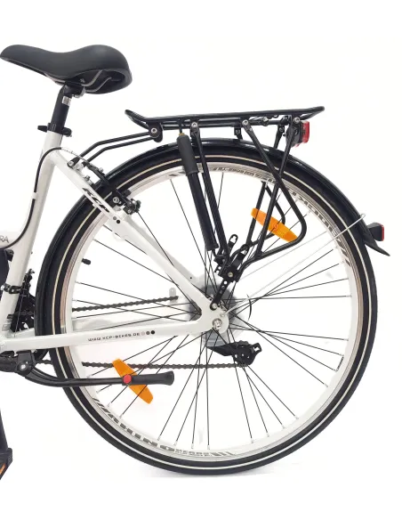 Rower Miejski Damski 28 Aluminium Cyngle Błotniki Bagażnik Stopka Dzwonek