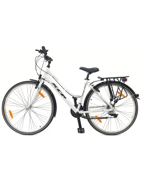 Rower Miejski Damski 28 Aluminium Cyngle Błotniki Bagażnik Stopka Dzwonek