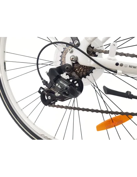 Rower Miejski Damski 28 Aluminium Cyngle Błotniki Bagażnik Stopka Dzwonek