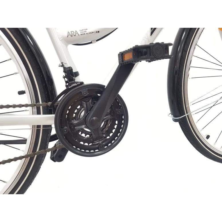 Rower Miejski Damski 28 Aluminium Cyngle Błotniki Bagażnik Stopka Dzwonek