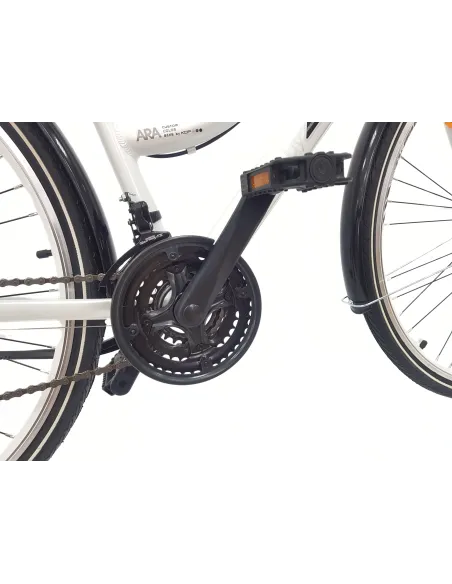 Rower Miejski Damski 28 Aluminium Cyngle Błotniki Bagażnik Stopka Dzwonek