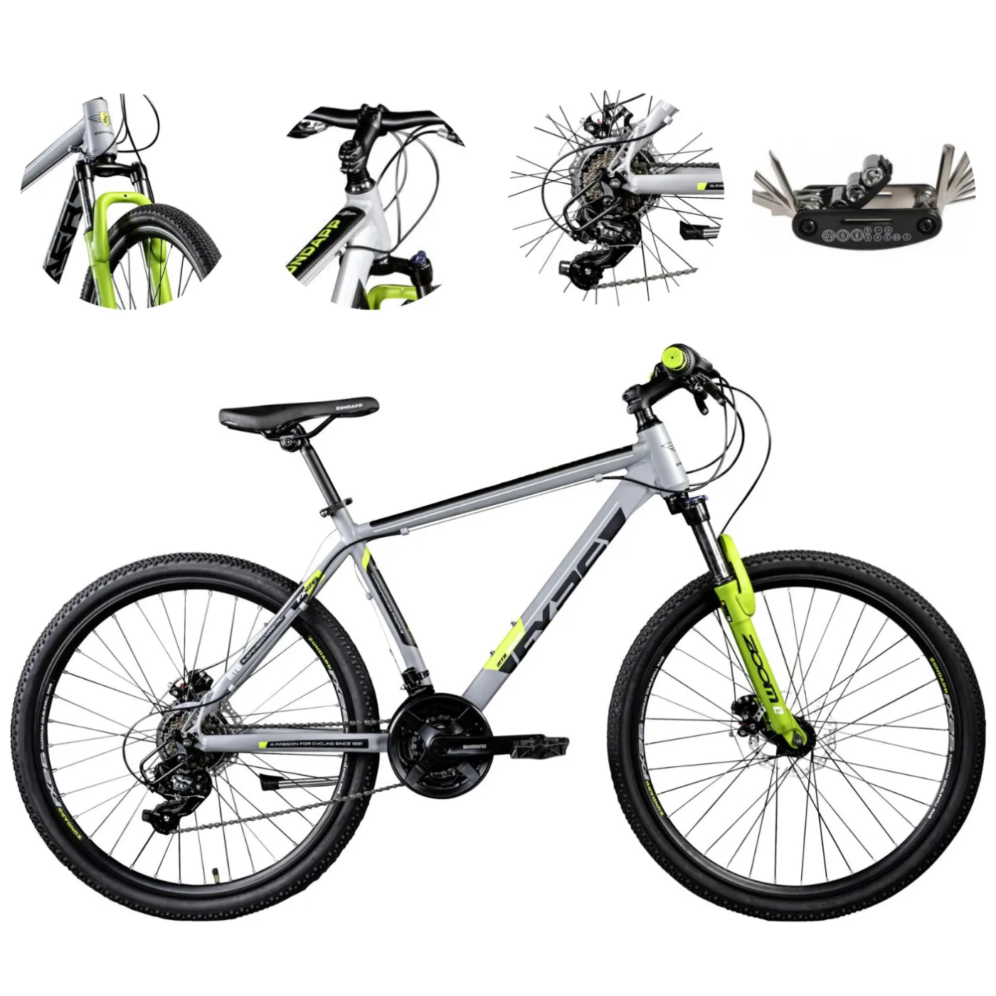 Rower Górski 26 Tarcze MTB Stopka ALuminiowy Góral Młodzieżowy Amortyzacja - 1