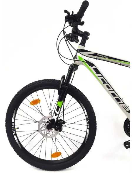 Rower Górski 26 Aluminium Młodzieżowy MTB Hardtail Dzwonek Odblaski Stopka