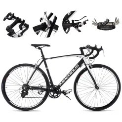Rower Szosowy Męski 28 Kolarzówka Aluminiowy Dual Pivot Wyścigowy Dzwonek
