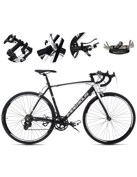 Rower Szosowy Męski 28 Kolarzówka Aluminiowy Dual Pivot Wyścigowy Dzwonek - 1