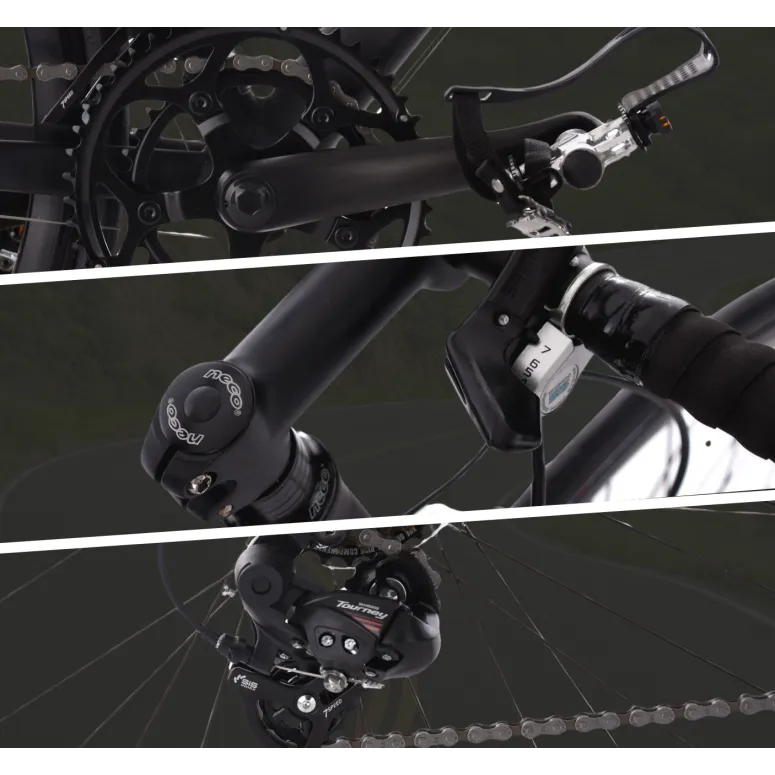 Rower Szosowy Męski 28 Kolarzówka Aluminiowy Dual Pivot Wyścigowy Dzwonek - 2