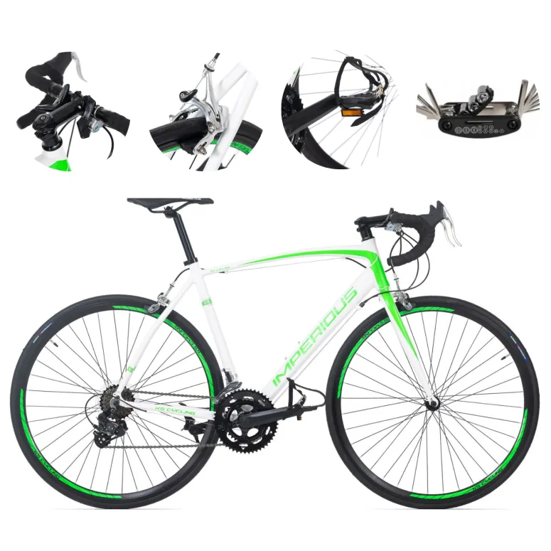 Rower Szosowy Męski Damski 28 Aluminium Dźwignie Kolarzówka Dzwonek Wyścig