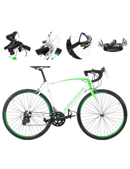 Rower Szosowy Męski Damski 28 Aluminium Dźwignie Kolarzówka Dzwonek Wyścig