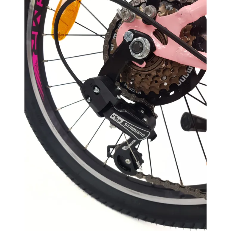 Rower Dziewczęcy 20 Miejski Stalowy Dziecięcy Światła Błotniki Stopka Bagaż