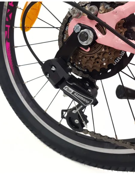 Rower Dziewczęcy 20 Miejski Stalowy Dziecięcy Światła Błotniki Stopka Bagaż