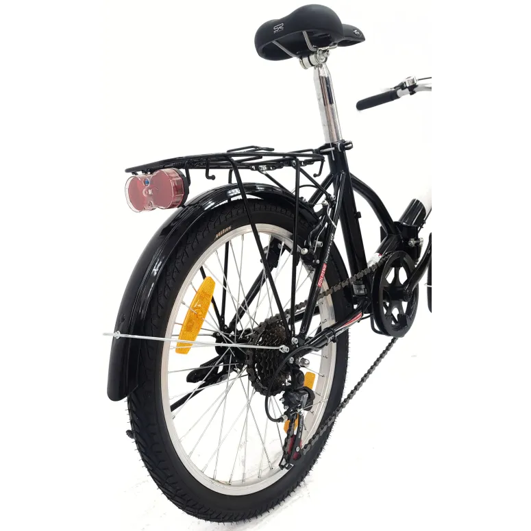 Rower Składany 20 Stal Uniwersalny Revo Błotniki Światła Dzwonek Stopka