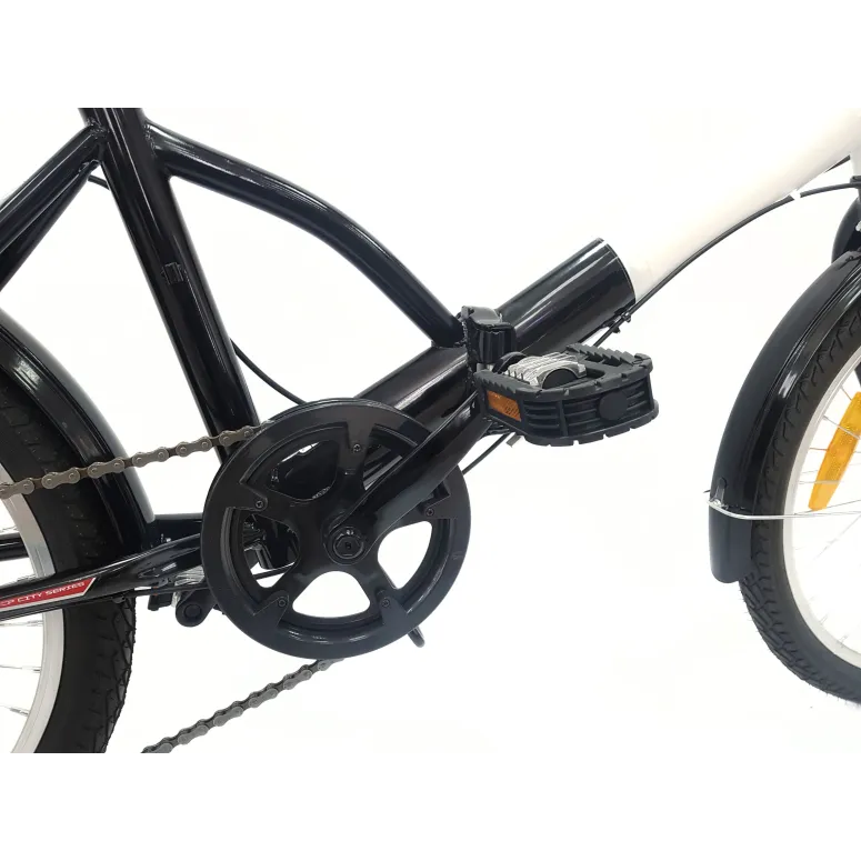 Rower Składany 20 Stal Uniwersalny Revo Błotniki Światła Dzwonek Stopka