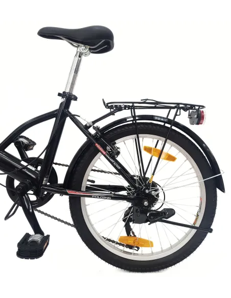 Rower Składany 20 Stal Uniwersalny Revo Błotniki Światła Dzwonek Stopka