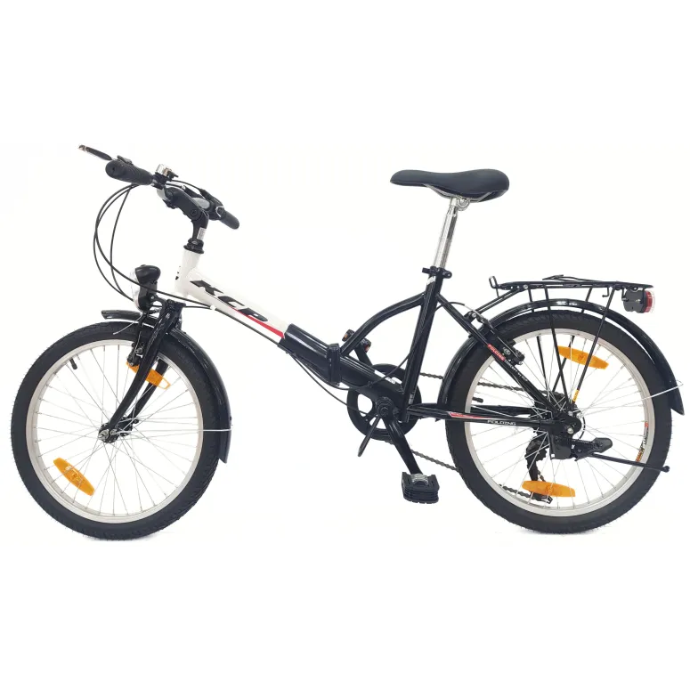 Rower Składany 20 Stal Uniwersalny Revo Błotniki Światła Dzwonek Stopka