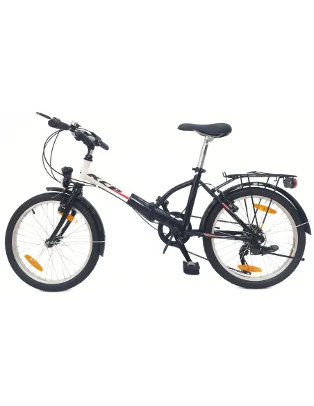 Rower Składany 20 Stal Uniwersalny Revo Błotniki Światła Dzwonek Stopka