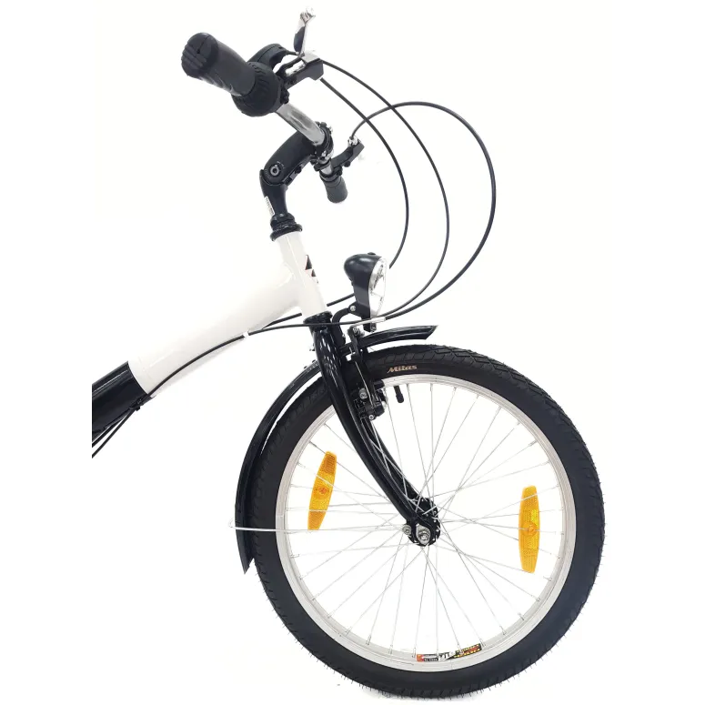 Rower Składany 20 Stal Uniwersalny Revo Błotniki Światła Dzwonek Stopka